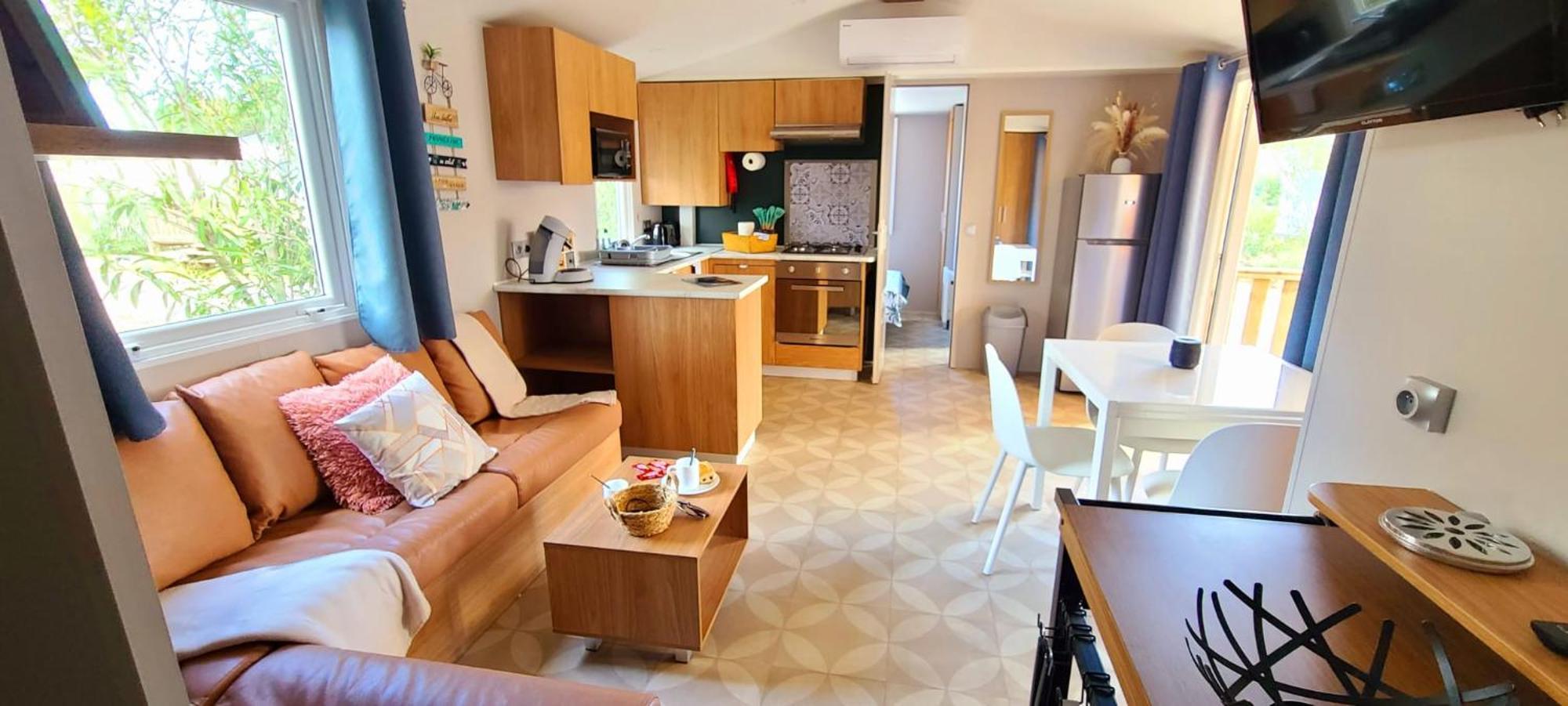 Mobil-Home Le Cocon Fun Pass Non Inclus Canet-en-Roussillon Eksteriør bilde