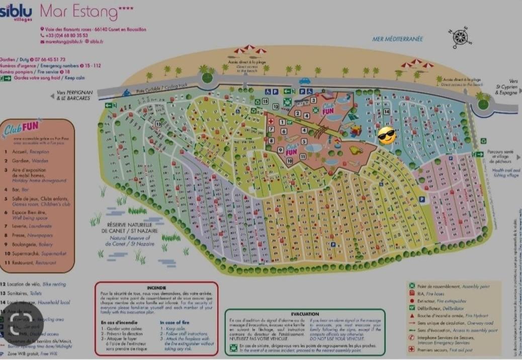 Mobil-Home Le Cocon Fun Pass Non Inclus Canet-en-Roussillon Eksteriør bilde